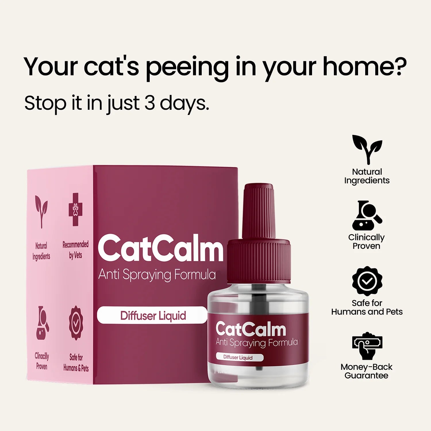 CatCalm Anti Spraying Formula